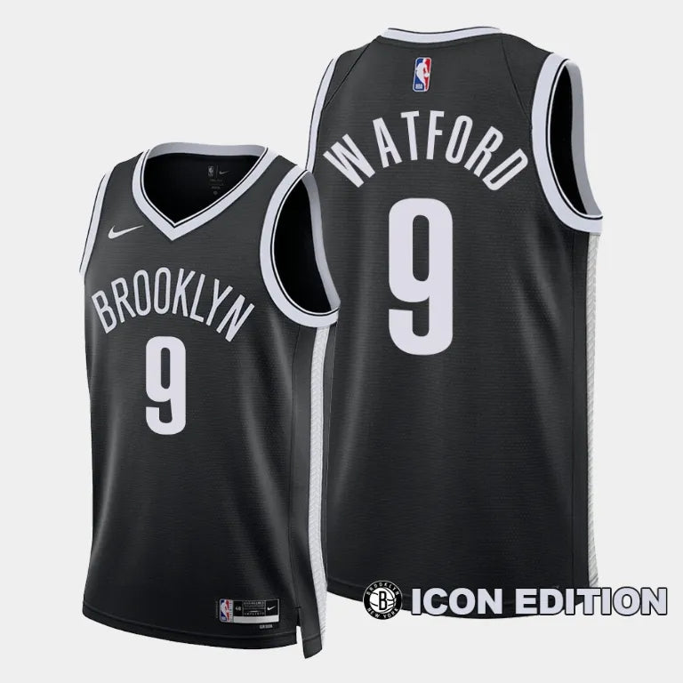 Regata Brooklyn Nets Swingman Icon Edition 23/24 Preta Masculina