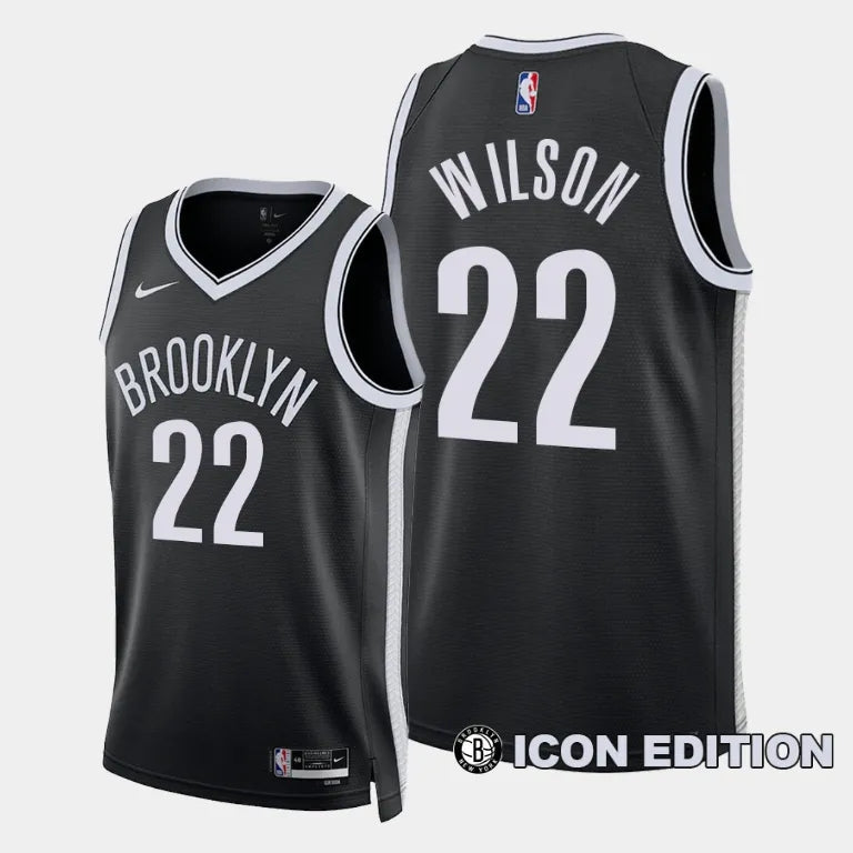 Regata Brooklyn Nets Swingman Icon Edition 23/24 Preta Masculina