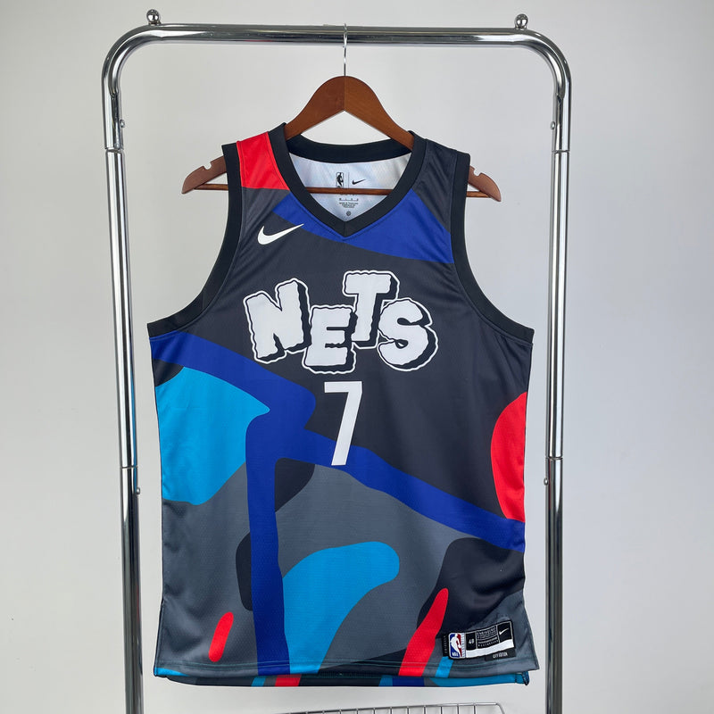 Regata Brooklyn Nets Swingman City Edition 23/24 Preta Masculina