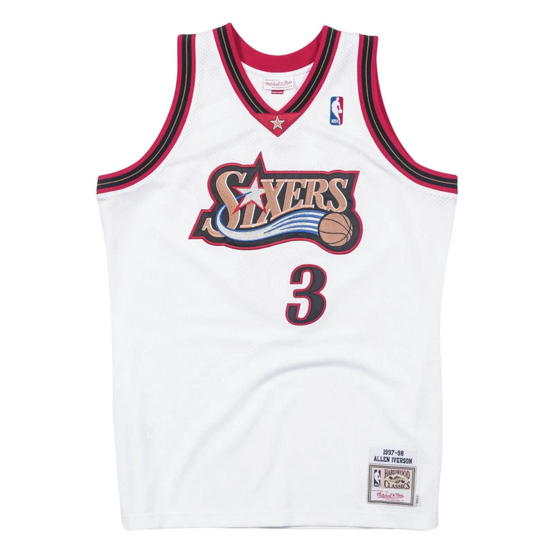 Regata Philadelphia 76ers Mitchell & Ness Hardwood Classics 97/98 Masculina