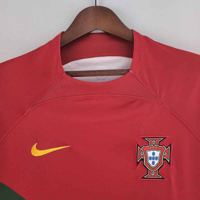 Portugal Seleção 1 World Cup 2022 Red and Green Men's Shirt