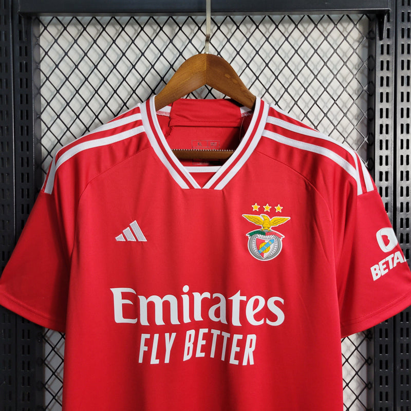 Men's Benfica Home 23/24 Red Shirt