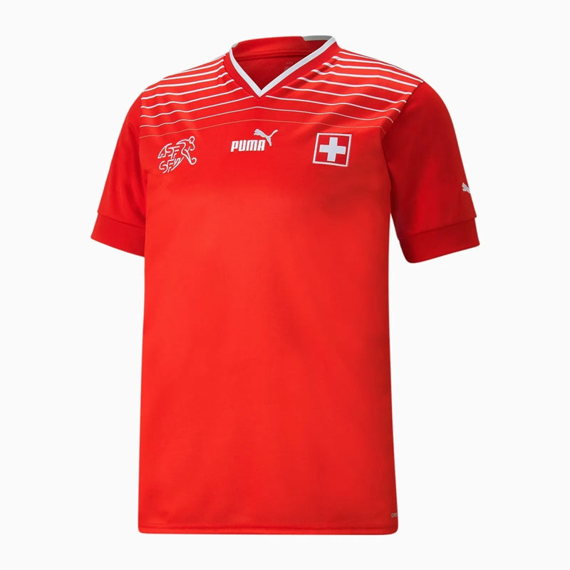 Men's Red 2022 World Cup 2022 Swiss National Team Shirt