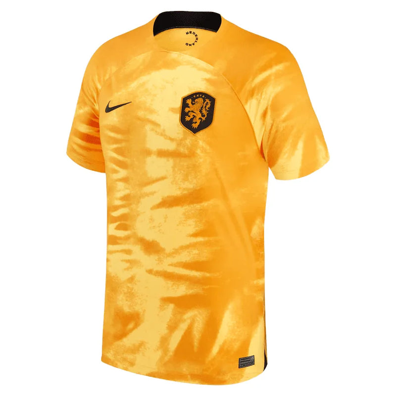 Camisa Seleção Holanda I Copa do Mundo 2022 Laranja Masculina