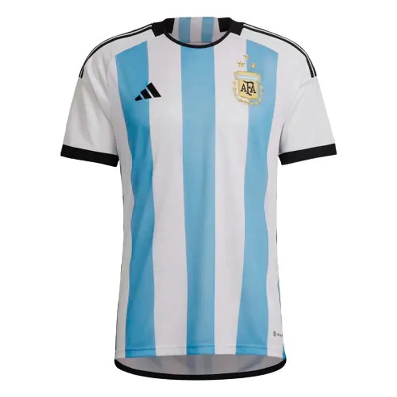 Argentina National Team I 2022 World Cup 2022 White and Blue Men's Shirt