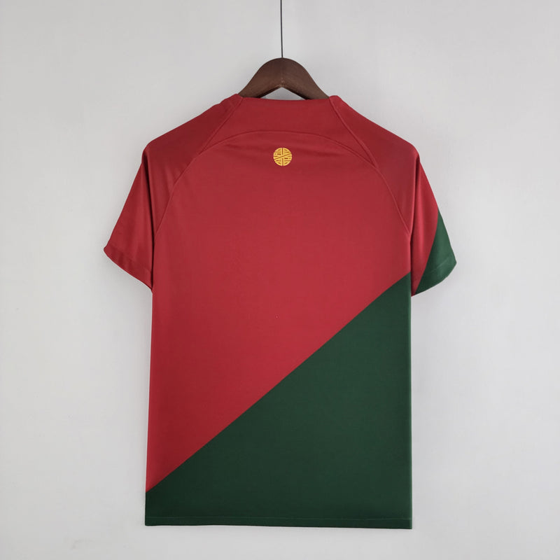 Portugal Seleção 1 World Cup 2022 Red and Green Men's Shirt