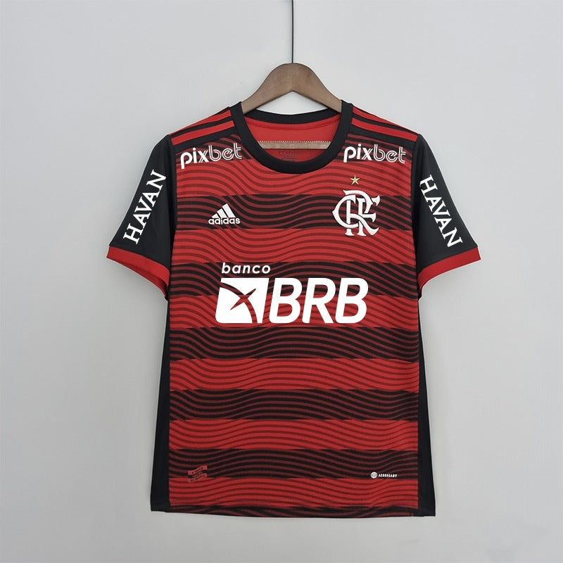 Camisa Flamengo I 22/23 Com Patrocínio Vermelha Masculina