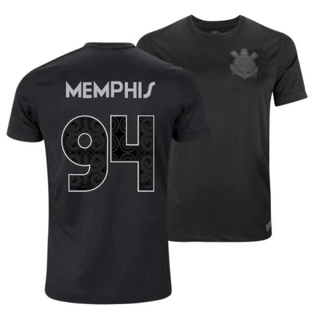 Camisa Corinthians II 2024/25 Torcedor Masculina - Preta - Memphis Depay