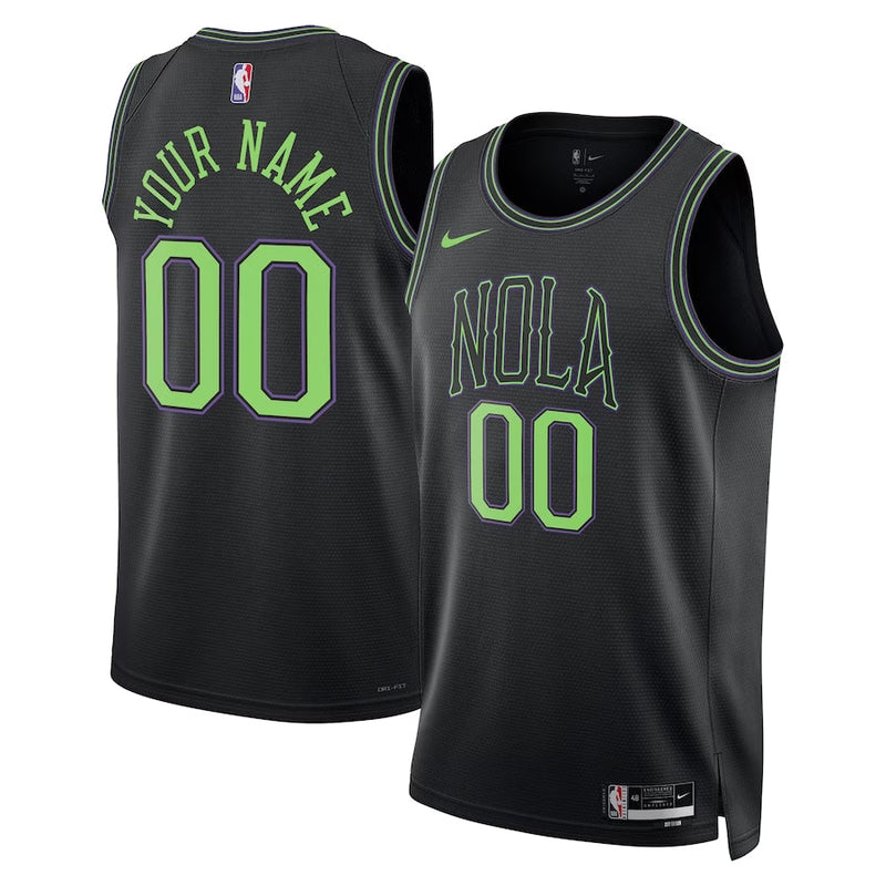 Regata New Orleans Pelicans Swingman City Edition 23/24 Preta Masculina