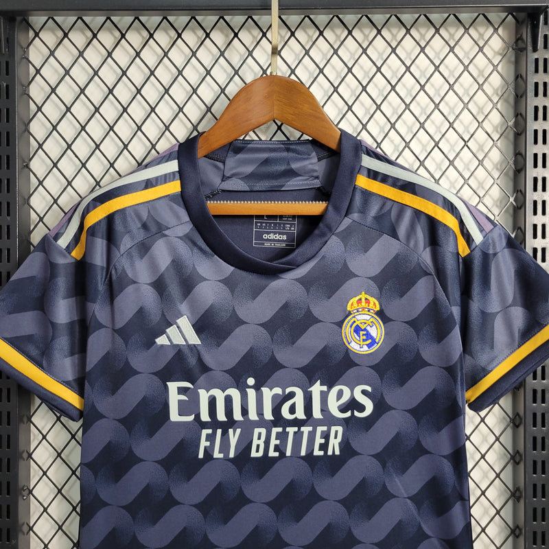 Camisa Real Madrid II 23/24 Azul Marinho Feminina