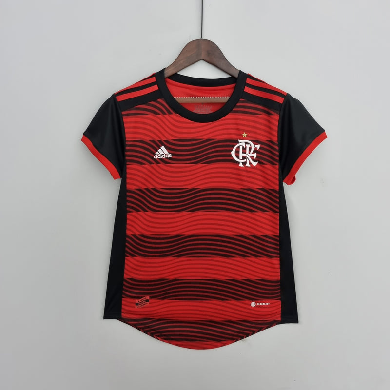 Camisa Flamengo I 22/23 Vermelha Feminina