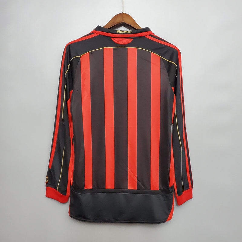 CAMISA RETRÔ DO MILAN - MANGA LONGA - 06/07