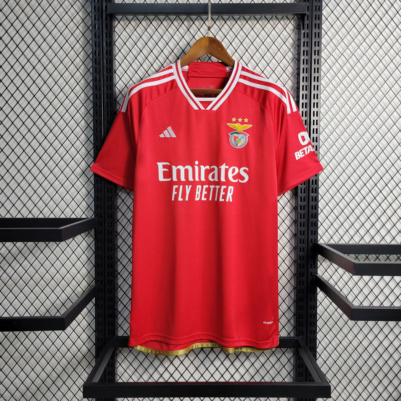 Men's Benfica Home 23/24 Red Shirt