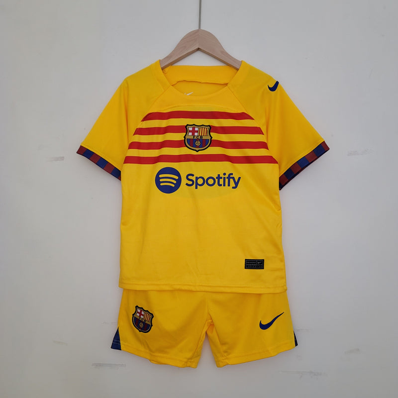 Barcelona IV Children's Set 23/24 Yellow 