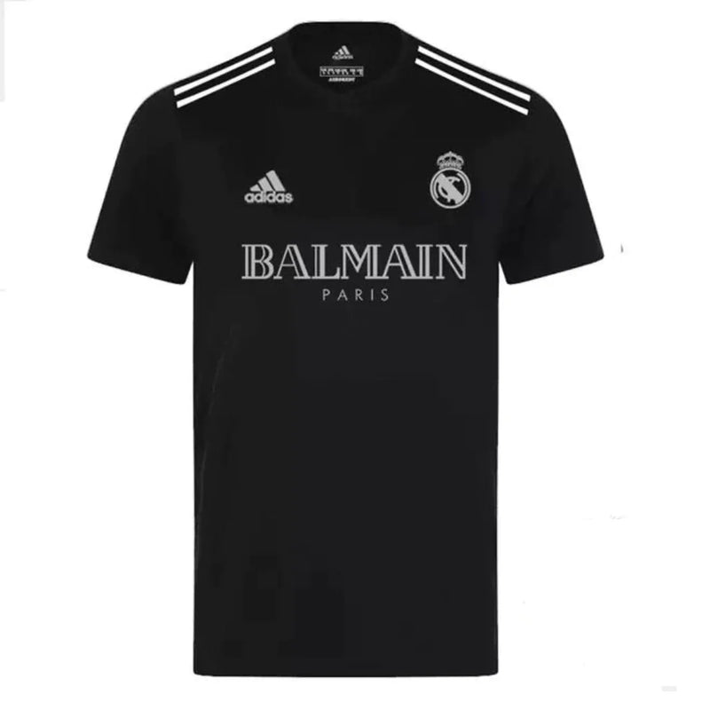 Men s Black Real Madrid x Balmain Collab Shirt