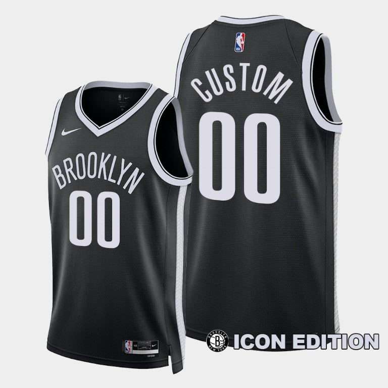 Regata Brooklyn Nets Swingman Icon Edition 23/24 Preta Masculina