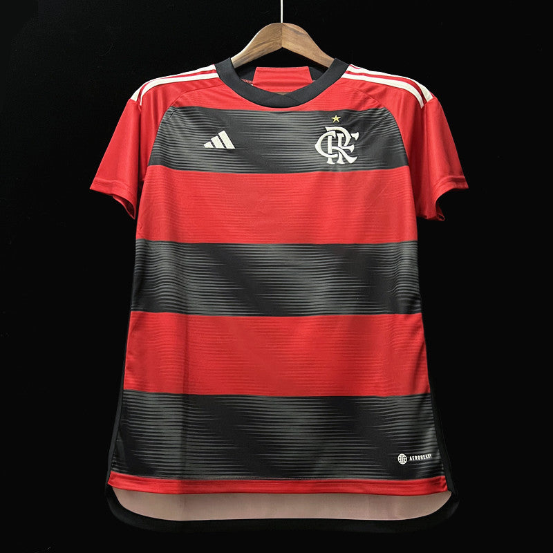 Camisa Flamengo I 23/24 Vermelha/Preta Feminina