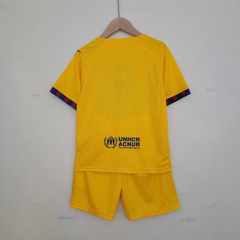 Barcelona IV Children's Set 23/24 Yellow 