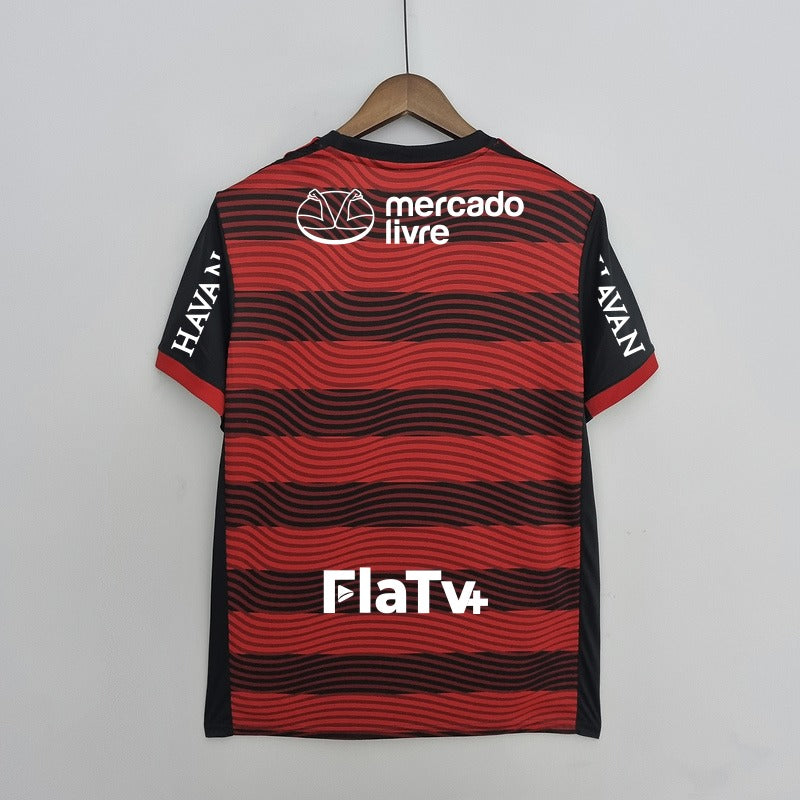 Camisa Flamengo I 22/23 Com Patrocínio Vermelha Masculina