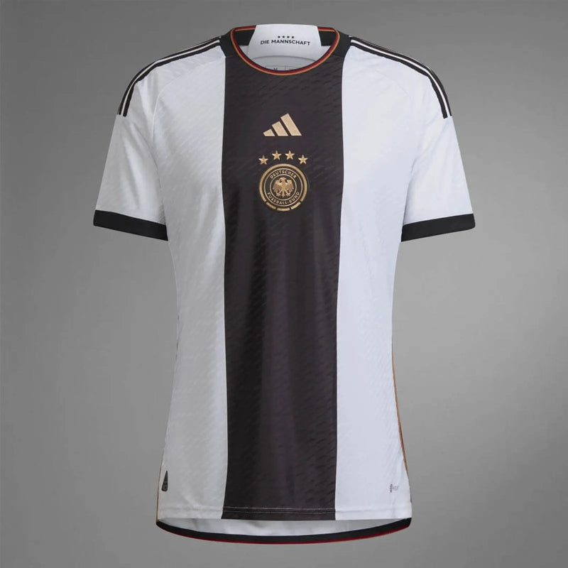 Germany 1st World Cup 2022 Men's Black and White Shirt