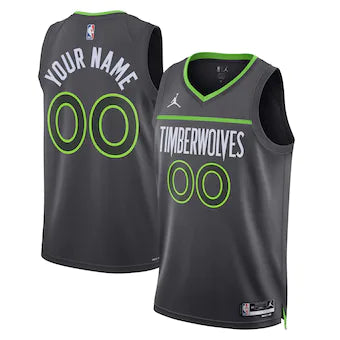 Minnesota Timberwolves Swingman Statement Edition 22/23 Black Men's Tank Top