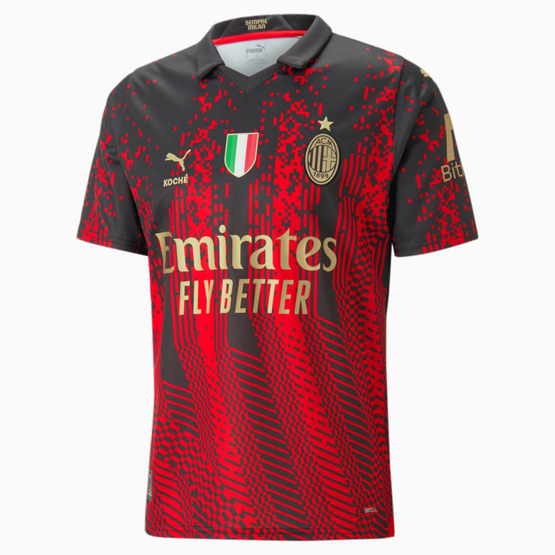 AC Milan IV 23/24 Red and Black Men's Shirt