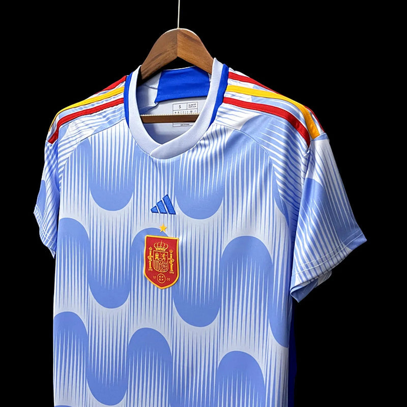 Men's Spain II World Cup 2022 Blue Shirt