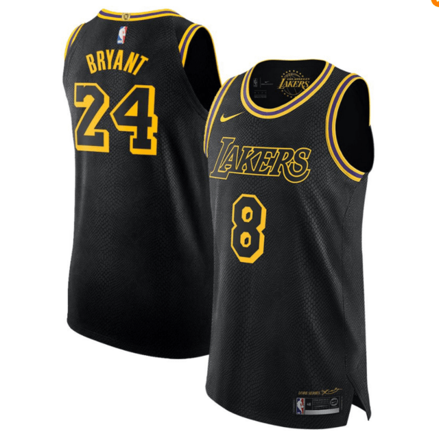 Regata Los Angeles Lakers Edição Black Mamba Authentic