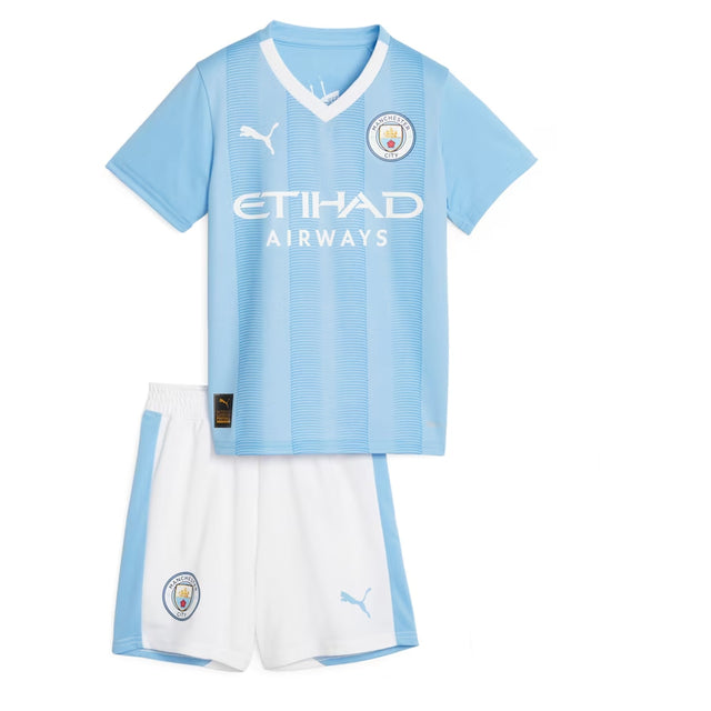 Conjunto Infantil Manchester City I 23/24 Azul