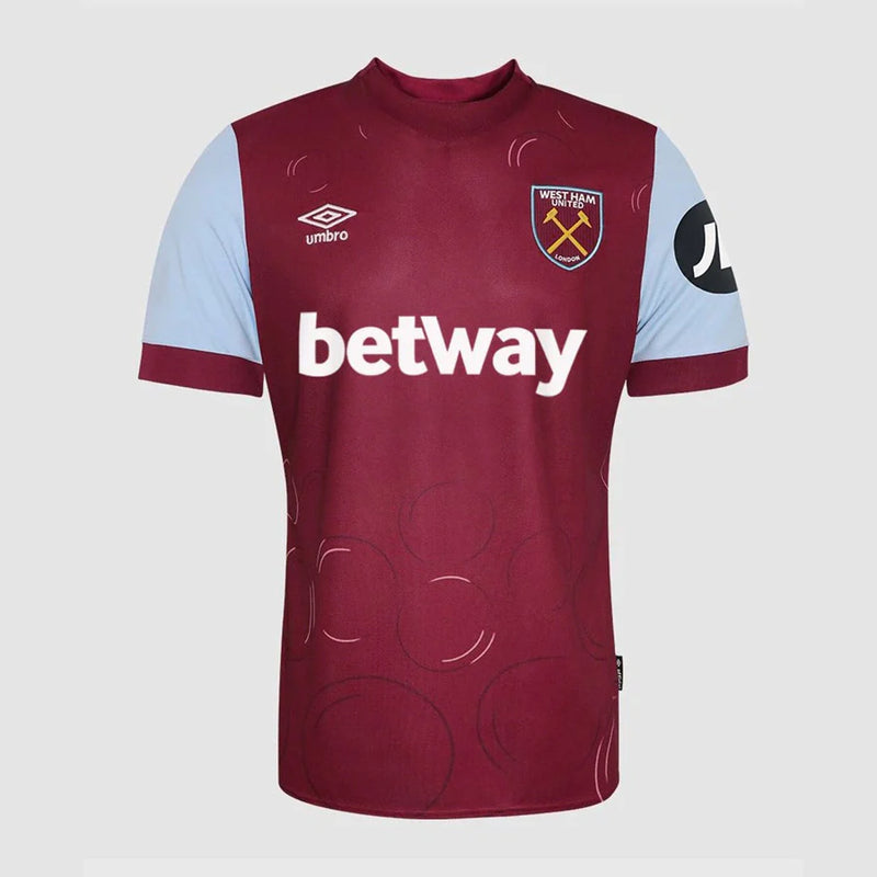 Camisa West Ham I 23/24 Vinho Masculina