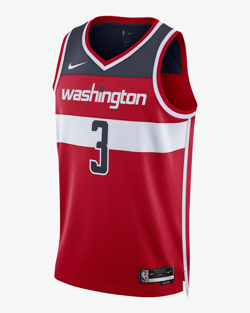 Regata Washington Wizards Swingman Icon Edition 23/24 Vermelha Masculina